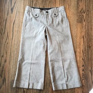 Club Monaco cuffed wide leg crop gray size 2